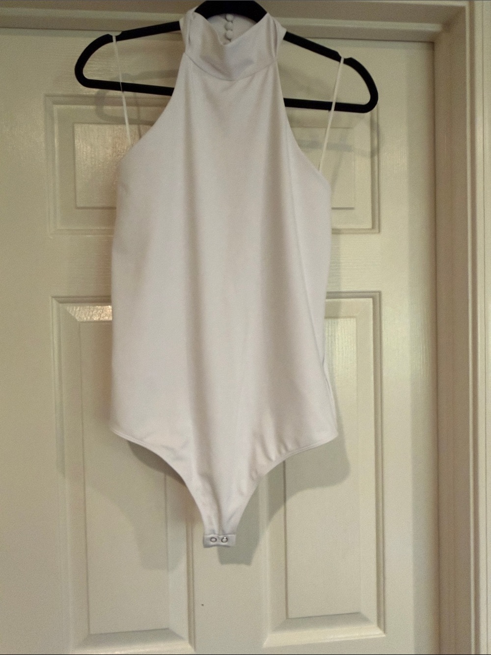 Express White High Neck Bodysuit